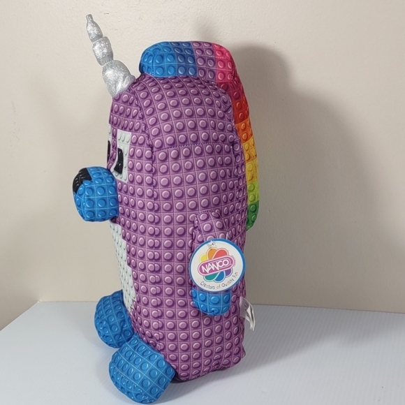 Nanco Narwhal silver sparkle  pup rainbow hair - Picture 3 of 17